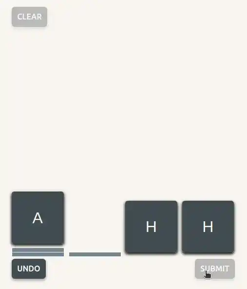 undoing previous word demo